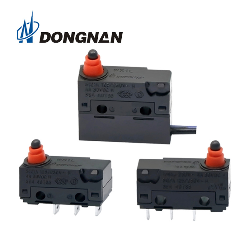 DONGNAN小家電三腳端子微動開關 保護器配件ip67防水微動開關廠家