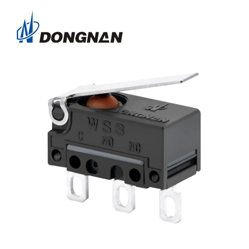 DONGNAN廠家供汽車尾箱鎖微動開關三腳 電子充電設備防水微動開關