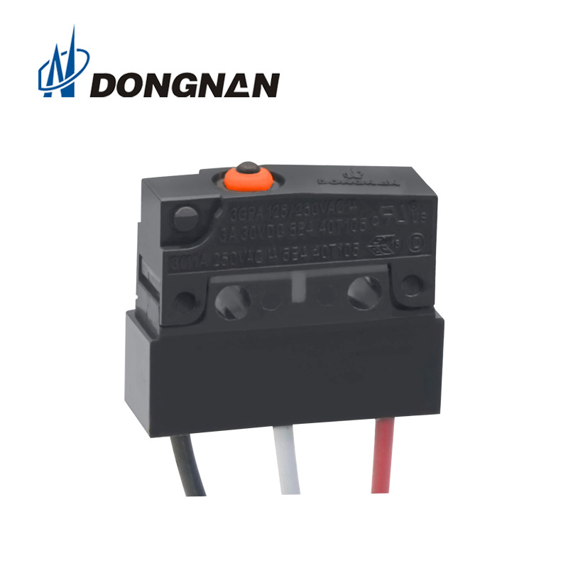 DONGNAN東南防水開關(guān)新能源充電槍微動開關(guān) 汽車門鎖微動開關(guān)帶線